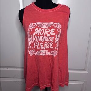 Anthropologie Coral Twist back tank top